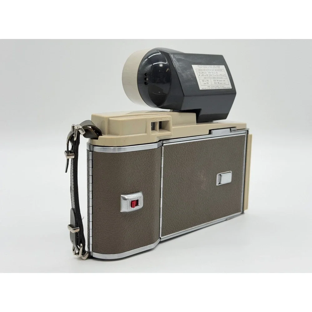 Vintage Polaroid Folding Land Camera The 800 Untested w/ Case & Accessories